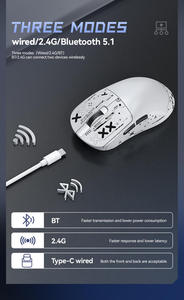 En stock Souris de jeu Paw3311 OEM, souris sans fil 2,4 GHz, Bluetooth, filaire, trois modes, légère, souris de sport électronique - Product Image 3