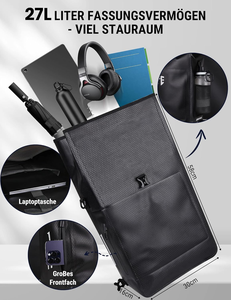 Sacoches de <span class=keywords><strong>vélo</strong></span> 27L 100% étanches et RPET 3 en 1 <span class=keywords><strong>pour</strong></span> <span class=keywords><strong>porte</strong></span>-bagages avec compartiment amovible <span class=keywords><strong>pour</strong></span> ordinateur portable, <span class=keywords><strong>sac</strong></span> <span class=keywords><strong>à</strong></span> <span class=keywords><strong>dos</strong></span> et <span class=keywords><strong>sac</strong></span> <span class=keywords><strong>à</strong></span> bandoulière - Product Image 2