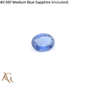 Nano Lab Grown Rough # Z 597 Saphir bleu moyen inclus, taille de pierre précieuse, synthétique, simulé, créé en laboratoire, calibrage Nanosital - Product Image 3