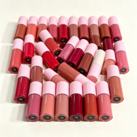 Gloss à lèvres mini haute pigmentation, logo personnalisé, teintes nude, rouge, rose, or, marque privée, hydratant