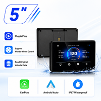Pour BMW R1200 GS Adventure GPS CarPlay pour motos, écran 5 pouces 1000 NIT, commande au volant, lecture des données OEM, écran moto