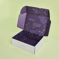 Boîtes d'expédition en carton ondulé recyclables avec laminage mat et doublure en mousse pour l'emballage de cosmétiques, cadeaux, vêtements et chaussures