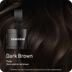 Hairline Powder-Root Touch Teinture <span class=keywords><strong>temporaire</strong></span> pour cheveux Extraits de plantes pour la couverture grise Dissimulation de la tache chauve-Femmes Hommes Couleur brun foncé - Product Image 2
