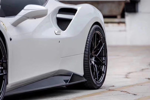 Kit de Carrocería de Fibra de Carbono para Ferrari 488, Alerón Delantero Estilo V Mejorado, Difusor, Faldones Laterales - Product Image 5