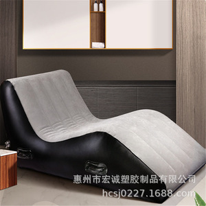 <b>Inflatable</b> Air <b>Sofa</b> Black Modern Romantic Adult Use Shenzhen Made - Product Image 1