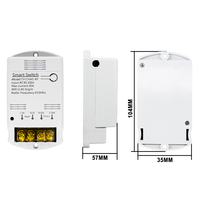 Module relais WiFi SMG-E0704 1 canal, interrupteur télécommandé RF, max 30A 4KW, récepteur pour porte de garage AC85-250V, domotique intelligente