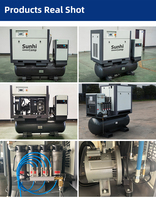Compresseur d'air à vis SUNHI 15kw 20hp 4-en-1 pour Laser 15kw 20hp 16bar 4-en-1 compresseur d'air à vis tout-en-un