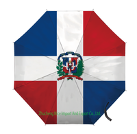 Paraguas Plegable con Bandera de Panamá, Apertura y Cierre Automático, Compacto, Portátil, Grande, para Lluvia, Sol, Protección UV, Resistente al Viento