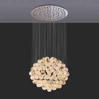 Lustre globe en marbre albâtre boule blanche italienne contemporaine Art décoration plafonnier suspension aphérique