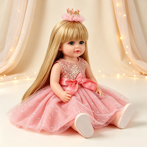 Poupées Reborn Réalistes MSYO Fashion de 22 Pouces, Modèle Bébé en Vinyle Souple, Vêtements pour Filles, Cadeaux de Bienvenue, Durables et Faits à la Main - Product Image 4