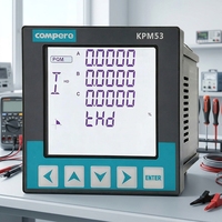 Medidor de Energía Digital Trifásico de 400Hz con Pantalla LCD, Medidor de Energía Multifunción, Analizador de Calidad de Energía RS485 para Aplicaciones de CA