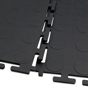 Dalles de sol en PVC bon marché d'usine 50*50*6mm, tapis de sol en vinyle plastique pour atelier, <span class=keywords><strong>garage</strong></span>, entrepôt, salle d'exposition, usage intensif - Product Image 5