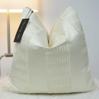 18X 18 pouces Jacquard housse de coussin luxe jeter oreiller couvre oreillers décoratifs pour la décoration de la maison