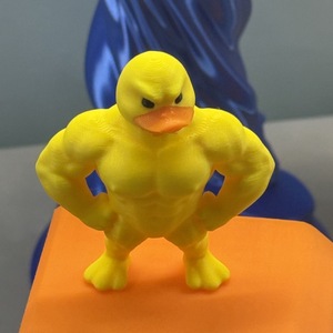 Statue <span class=keywords><strong>de</strong></span> canard musclé en plastique durable imprimée en 3D Bodybuilder unique Canard Cadeau Sculpture animale en résine pour décor <span class=keywords><strong>de</strong></span> bureau à domicile - Product Image 4