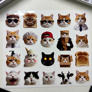 Paquete de Pegatinas de Gatos Adorables, Calcomanías Decorativas para Laptop y Teléfono, Colección para Amantes de los Gatos - Product Image 2