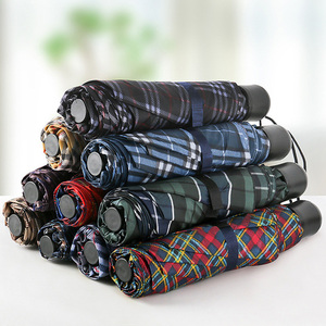 Wholesale 8 Bone Promotional Cheap <strong>Custom</strong> Branded Logo <strong>Print</strong> 3 Folding <strong>Umbrella</strong> Light Weight China Made <strong>Umbrella</strong> - Product Image 2