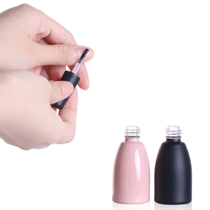 Envases de Gel UV de vidrio <span class=keywords><strong>para</strong></span> cosméticos, 12ml, tapa de plástico, tapón de rosca, redondo, rosa, negro, esmalte de <span class=keywords><strong>uñas</strong></span>, <span class=keywords><strong>pegamento</strong></span>, botella de aceite - Product Image 2