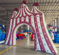 Arche gonflable de cirque de carnaval, entrée d'événement, arche gonflable pour festival, fête, publicité, arche gonflable extérieure