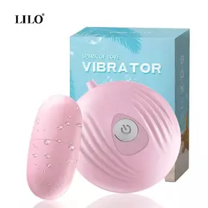 Vibratore all'ingrosso erotico G Spot Dildo vibratore silicone lesbico giocattoli adulti del sesso uova d'amore mini vibratore elettrico per massaggio