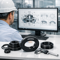 Kit de sellado OEM personalizado para vástago de pistón de cilindro hidráulico, con juntas tóricas de NBR, FKM, PU y anillos guía, para uso industrial, minero y de construcción