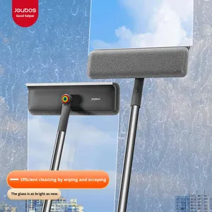 Dụng cụ làm sạch cửa sổ bằng thép không gỉ mới của jiabanshou Dụng cụ cạo nước ba trong một đa năng tay cầm dài - Product Image 2