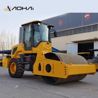 Compacteur d'asphalte vibrant entièrement hydraulique de haute qualité de 6 tonnes avec moteur de pompe à moteur Changfa