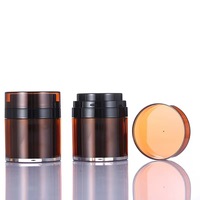 Gran oferta botella de crema al vacío botella de crema facial acrílica prensa botella de crema al vacío