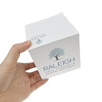 Cube auto-adhésif personnalisé de 10*10*10cm bloc-notes imprimé promotionnel sur 4 côtés de palette en bois