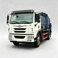 Camion compacteur d'assainissement municipal 6x4 à transmission manuelle, avec réservoir scellé pour la séparation des déchets de cuisine et la collecte des déchets liquides