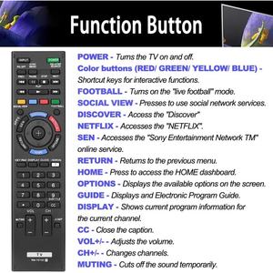<span class=keywords><strong>Utilisation</strong></span> universelle de remplacement de télécommande TV RM-YD103 pour <span class=keywords><strong>Sony</strong></span> RM-YD102 <span class=keywords><strong>Bravia</strong></span> HDTV LCD LED 3D Smart TV - Product Image 3