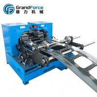 Machine de formage de profilés trapézoïdaux GrandForce à grande vitesse, automatique et économe en énergie, avec ligne de découpe de longueur et écran tactile PLC