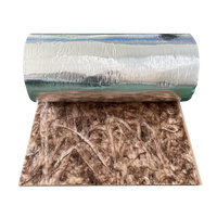 R11 3.5" Rollo de Fibra de Vidrio Marrón con Revestimiento de Aluminio UL ASTM E84 Clase A para Aislamiento de Techos y Paredes Residenciales en EE. UU. y Canadá