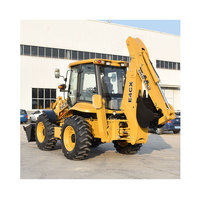 Nouvelle chine nouveau tracteur avec pelleteuse et chargeur frontal 4x4 4WD mini pelleteuse chargeuse