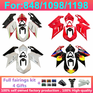 Kit Completo de <span class=keywords><strong>Carenado</strong></span> de Inyección para Motocicleta, Compatible con <span class=keywords><strong>DUCATI</strong></span> 848 <span class=keywords><strong>1098</strong></span> 1198 1198s 2007 2008 2009 2010 2011 2012 - Product Image 2