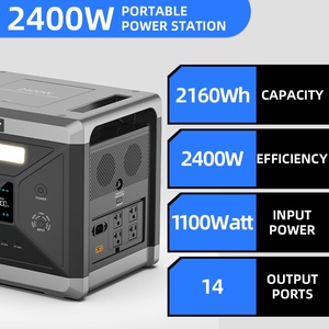 เครื่องกำเนิดไฟฟ้าพลังงานแสงอาทิตย์ 2400W สำหรับรถยนต์ พร้อมระบบสำรองไฟฉุกเฉิน UPS แบตเตอรี่ LiFePO4 คลื่นไซน์บริสุทธิ์ ตัวแทนจำหน่าย/ผู้จัดจำหน่าย OEM รับผลิตแบบส่วนตัว - Product Image 1