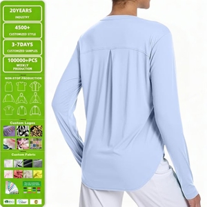 T-shirt de pêche grande taille pour femme, protection UV, manches longues, séchage rapide, léger, vêtements d'entraînement personnalisés - Product Image 1