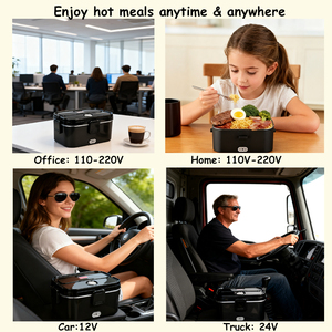 Boîte à lunch électrique portable de qualité alimentaire 304 SS 1,8 L, sans eau, pour garder les <span class=keywords><strong>repas</strong></span> au chaud, pour la maison, la voiture, le <span class=keywords><strong>camion</strong></span>, le bureau, l'extérieur - Product Image 6