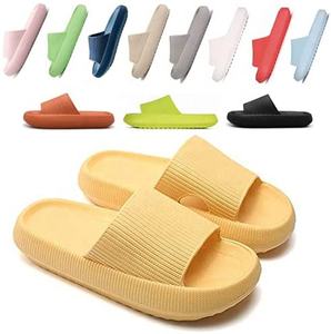 Claquettes personnalisées colorées pour hommes et femmes, pantoufles d'intérieur à semelle épaisse, claquettes d'été en EVA à plateforme pour femmes, OEM - Product Image 1