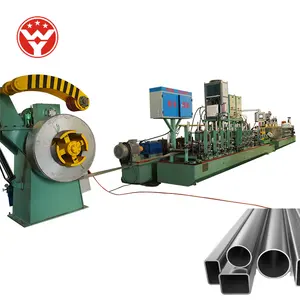 WEIYI popüler boru yapma makinesi karbon çelik boru değirmen kanalı imalat makinesi sıcak hindistan'da satılan