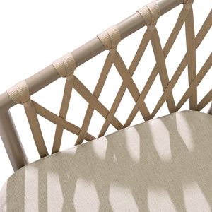 Sunny Garden Furniture Set Aluminium Dining Table with <strong>Cable</strong> Chairs - Product Image 5