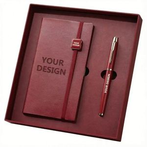 Agenda 2026 de Cuero PU A5 y Bolígrafo Metálico, Regalos Ejecutivos Sostenibles con Logotipo Personalizado para Eventos Corporativos de Fortune 500 - Product Image 1
