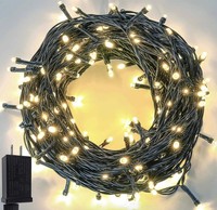 Guirlande lumineuse de Noël LED pour extérieur/intérieur Guirlande lumineuse extensible
