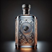Bouteille de liqueur en verre personnalisée 750ml 1000ml, carafe à thé, bouteille de whisky, ensemble de bouteilles de whisky, carafe en verre