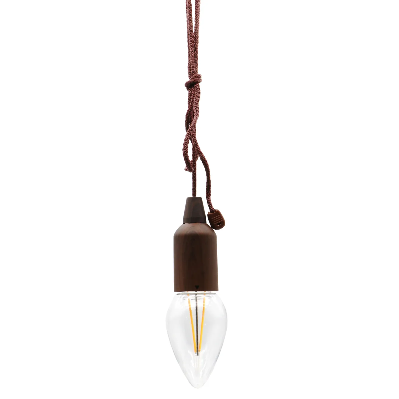 Battery Powered Pull Cord Light Camping Lamp Hanging Bulb Portable Led Outdoor String Night Light