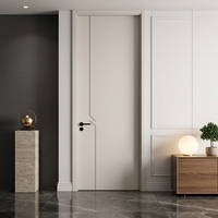 Porte intérieure moderne en bois massif insonorisée, ignifuge et anti-fumée pour hôtels, hôpitaux, écoles, supermarchés, appartements