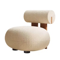 Fauteuils d'appoint de salon modernes au design nordique en bois gris avec couvertures en velours pour bar de hall d'hôtel meubles de salon de loisirs