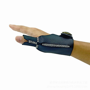 Gants de protection pour les doigts en cuir de vachette pour tir à l'<span class=keywords><strong>arc</strong></span>, pour adultes, pour <span class=keywords><strong>arc</strong></span> classique, tir sur cible 3D, chasse - Product Image 5