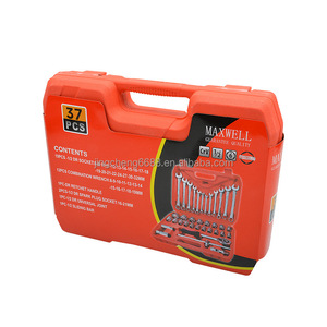 새로운 핫 모델 37PCS 세트 크롬 바나듐 스틸 소켓 렌치 세트 자동차 수리 렌치 스패너의 정비공 도구 세트 - Product Image 2