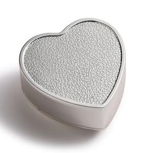 Regalos para Mamá o Novia, Caja de Joyería de Aleación de Zinc Metálica Plateada con Forma de Corazón y Joyas - Product Image 4