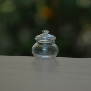 ถังแก้วใสขนาดเล็กรูปทรงดอกไม้สำหรับตู้<span class=keywords><strong>ปลา</strong></span>ทรงลูกบอลกลมพร้อมฝาปิด - Product Image 6